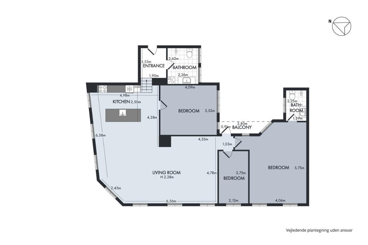 Sanders Regent - Popular Three-Bedroom Apartment Near Central Square Копенхаген Екстериор снимка